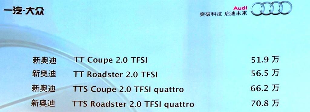 2011�� TTS Coupe 2.0TFSI quattro